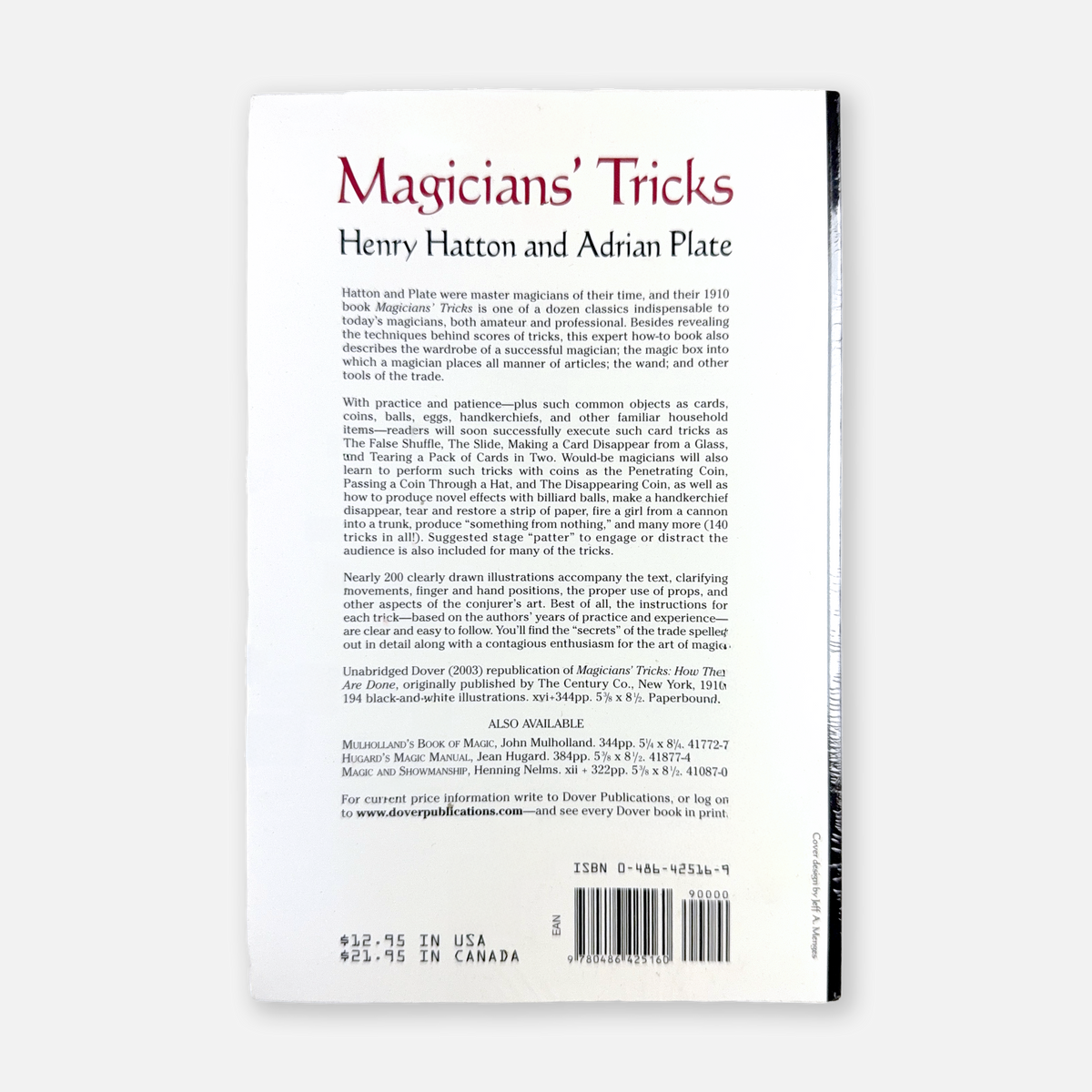 Magicians' Tricks by Henry Hatton & Adrian Plate (New) | 140 Classic ...