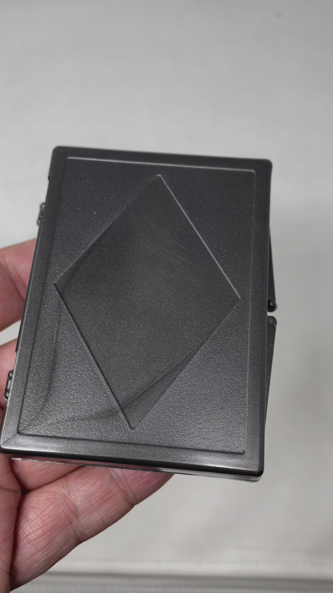 Miracle Card Case - Gunmetal gray metallic – Royal Magic & FUN Inc.