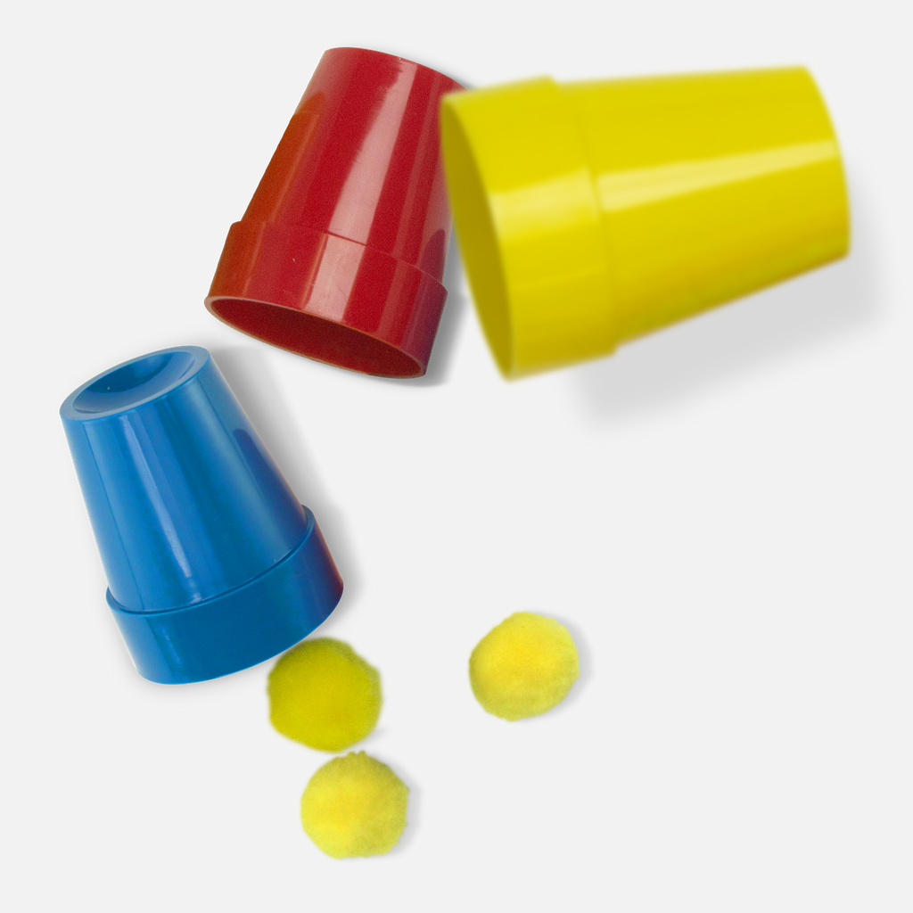 Royal Magic Cups & Balls – classic penetration magic trick with solid cups and balls