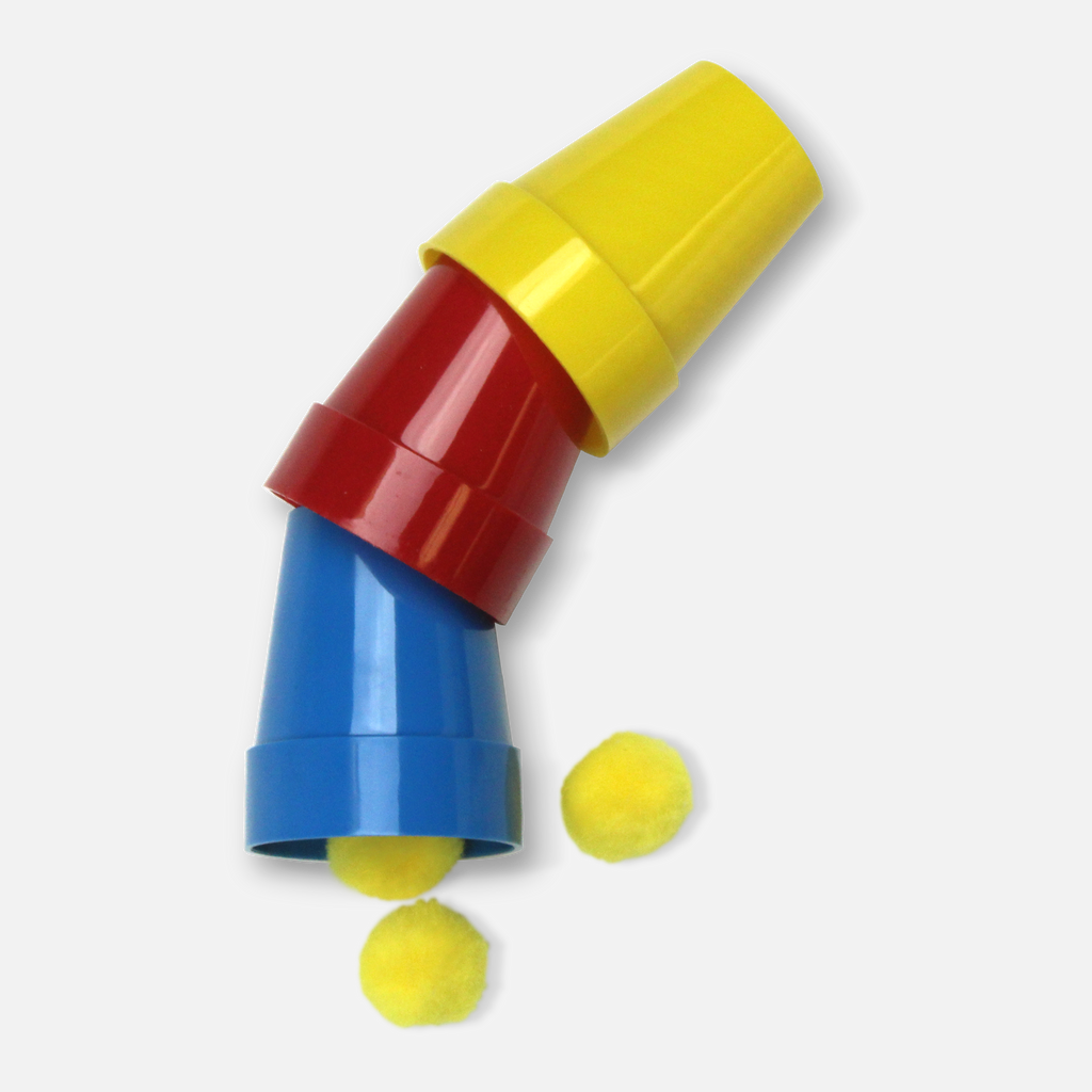 Royal Magic Cups & Balls – classic penetration magic trick with solid cups and balls